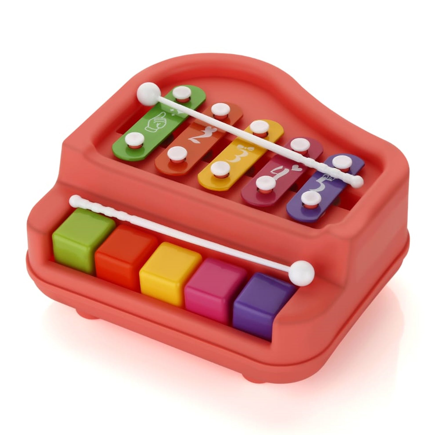 17799 2 in 1 Baby Piano Xylophone Toy for Toddlers, 5 Multicolored Key Keyboard Xylophone Piano, Preschool Educational Musical Learning Instruments Toy for Baby Kids Girls Boys 3+ Years (1 Pc) 17799 2 in 1 Baby Piano Xylophone Toy for Toddlers, 5 Multicolored Key Keyboard Xylophone Piano, Preschool Educational Musical Learning Instruments Toy for Baby Kids Girls Boys 3+ Years (1 Pc)